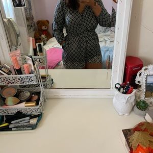 Black and white jumpsuit